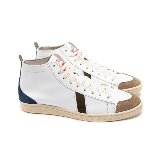 Tsagué Leather White Green Blue