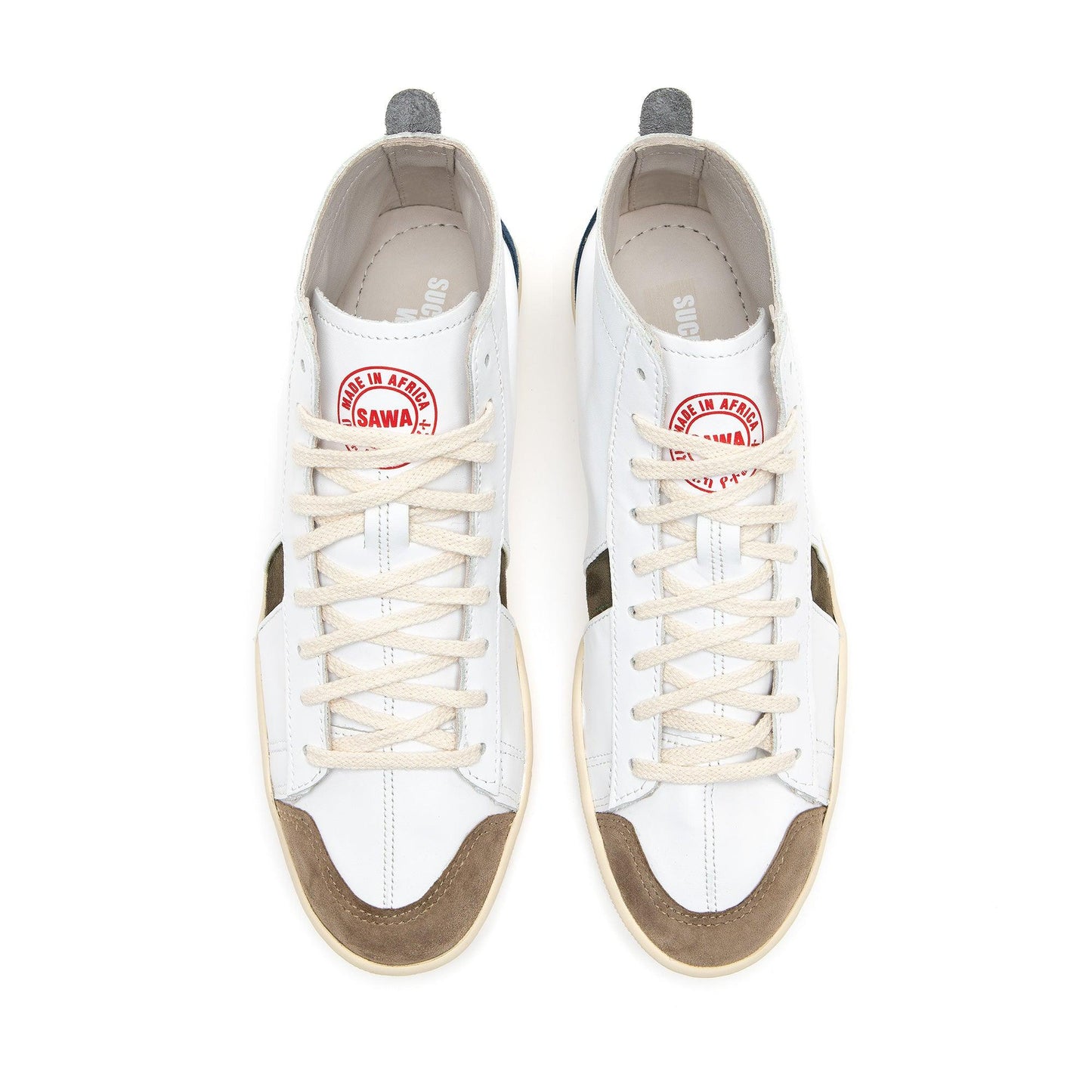 Tsagué Leather White Green Blue
