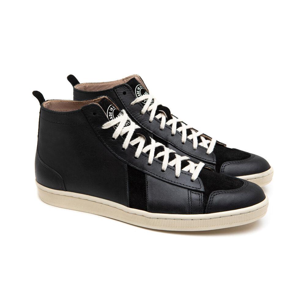 Sawa Tsagué Pull-Up sneaker in black pull-up leather, alternate view